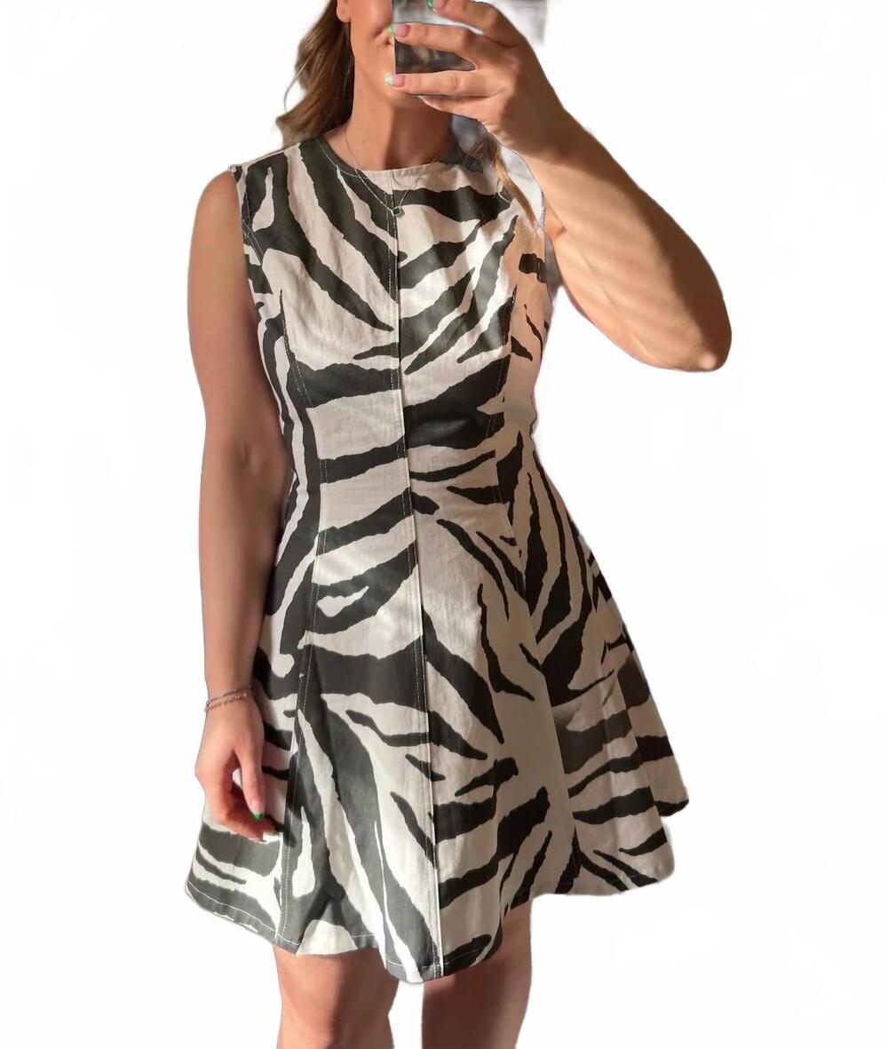 NEW KLESIS wild thoughts mini dress in leopard